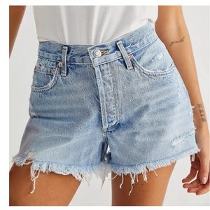 Agolde Parker vintage cut-off denim shorts